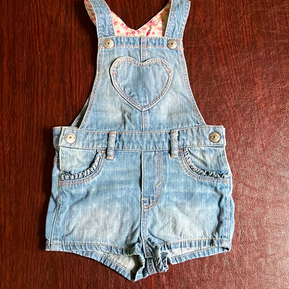 H&M Toddler Girl Denim Overall Shorts